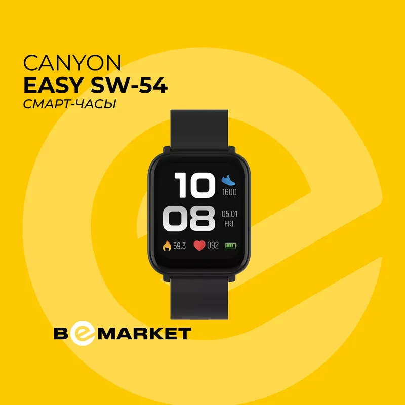 Смарт-часы Canyon Easy SW-54, Black