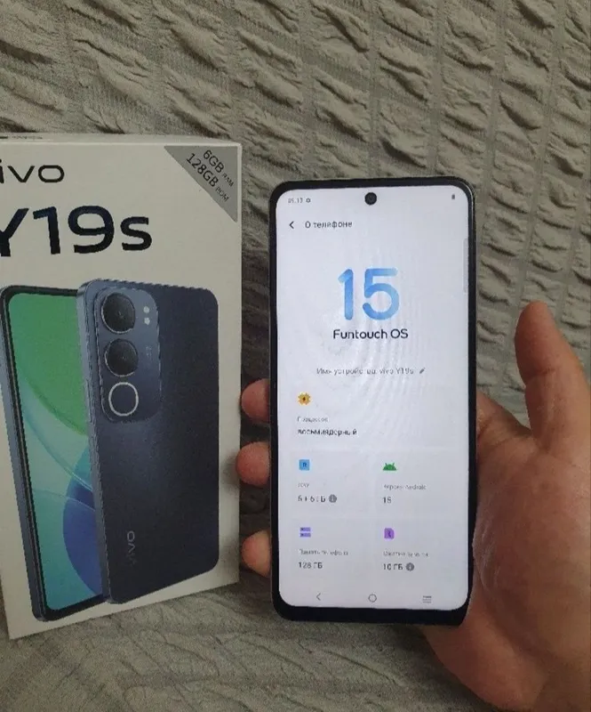 Vivo Y19S 12/128GB Silver Igravoy Original Karobka Holati Yaxshi Zor 7