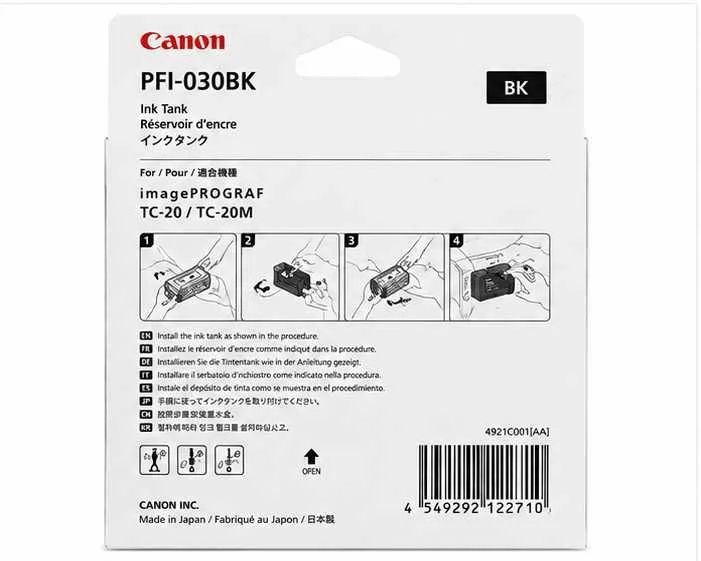 ! Картридж Canon PFI-030BK Black для imagePROGRAF TC-20 и TC-20M — фото 2
