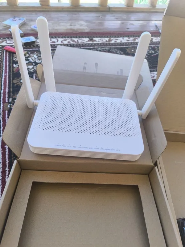 XPON. GPON. ONU. Модем роутер WI FI 6. Гарантия. 6 месяц. 1Gb. Lan — фото 2