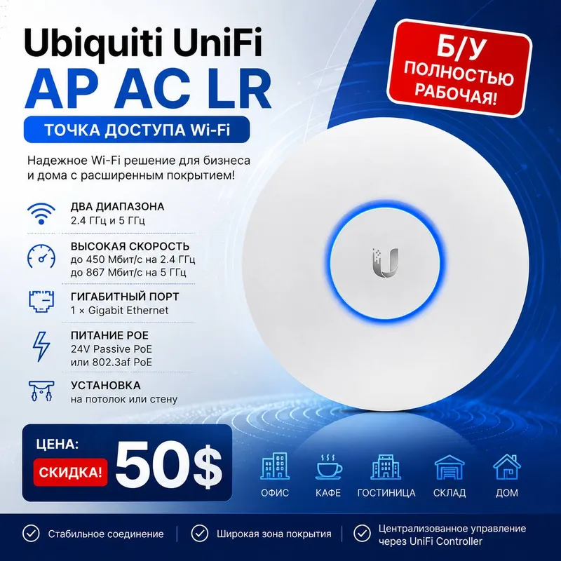 Продам Ubiquiti UniFi AP AC LR