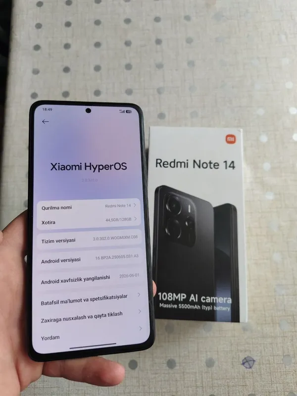 Redmi note 14 6/128 2 Redmi note 14 6/128 2
