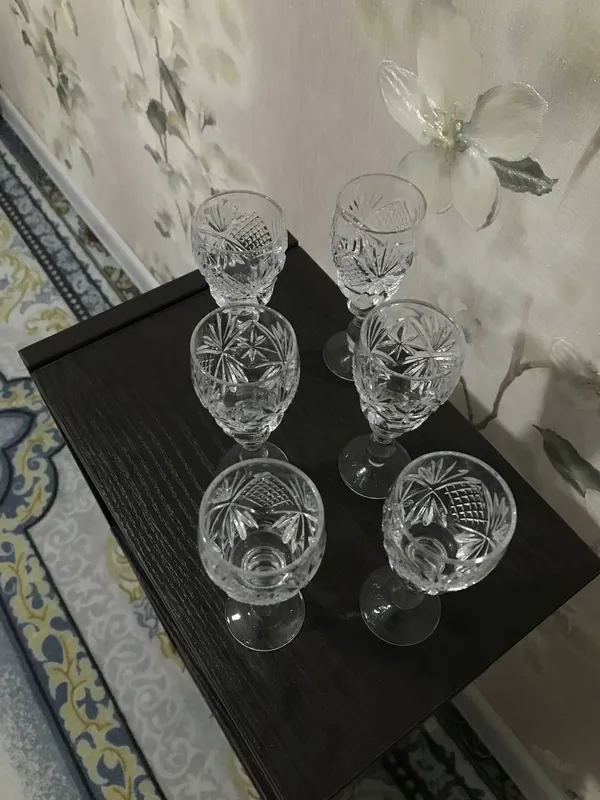 Billur ryumkalar (turli xil) 6 Billur ryumkalar (turli xil) 6