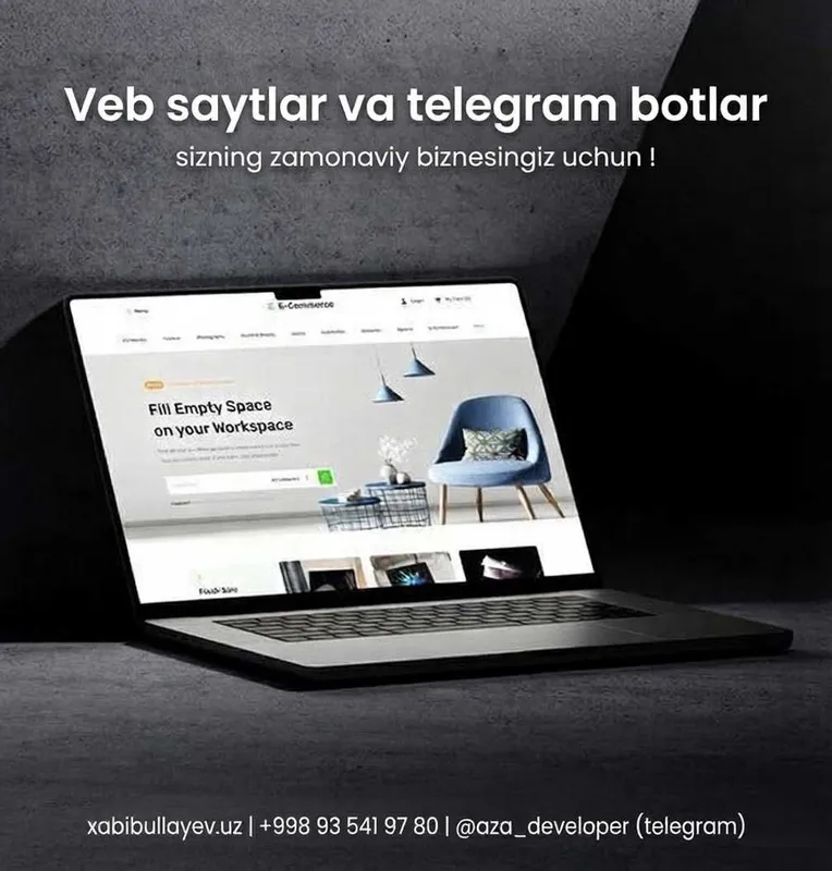 Professional Veb-sayt va Telegram Bot Yaratish Xizmatlari — фото 4 Professional Veb-sayt va Telegram Bot Yaratish Xizmatlari — фото 4