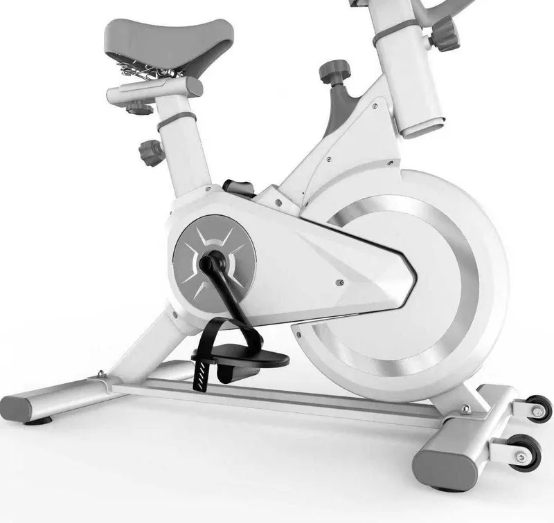 Velotrenajyor uy uchun, o'rindiqli fitnes velosiped, oq model pro plus — фото 4
