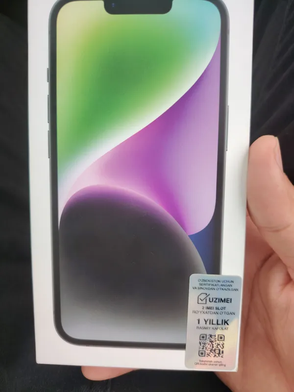 Iphone 14 256 yangi karopka dakument bor