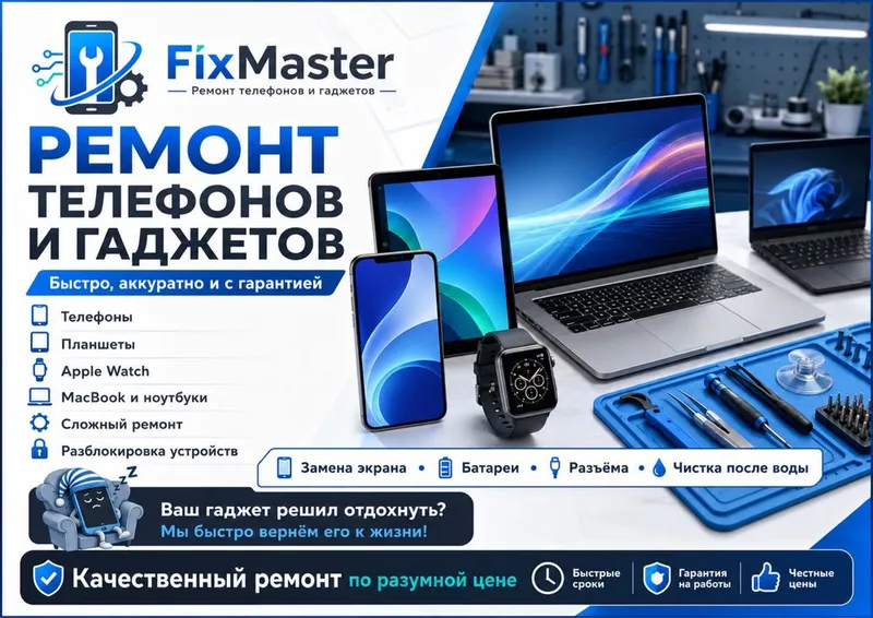 Ремонт телефонов, планшетов, Apple Watch, MacBook и ноутбуков — фото 1 Ремонт телефонов, планшетов, Apple Watch, MacBook и ноутбуков — фото 1