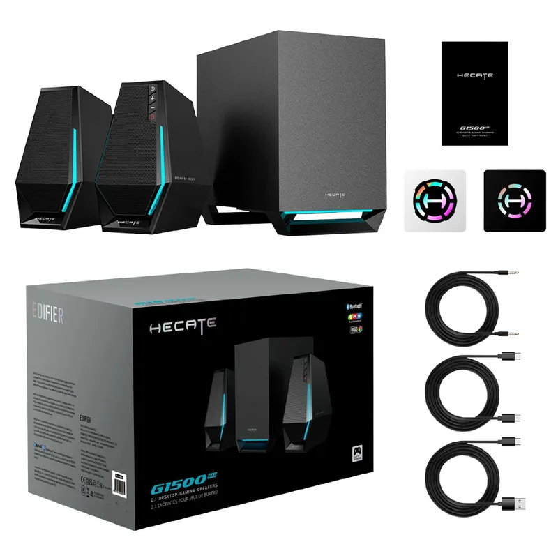 Edifier G1500 MAX 2.1 игровые колонки/Bluetooth 5.3/ 3.5 mini jack/RGB — фото 5 Edifier G1500 MAX 2.1 игровые колонки/Bluetooth 5.3/ 3.5 mini jack/RGB — фото 5