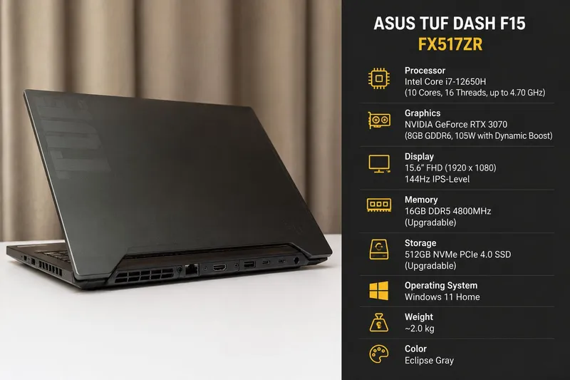 Asus Tuf Dash f15 rtx 3070