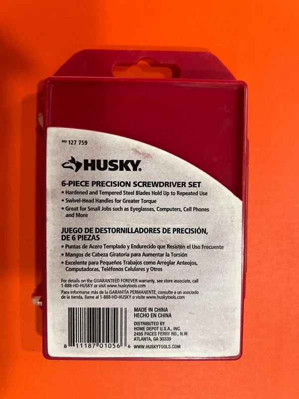 Срочно. HUSKY 6-piece precision screwdriver set — фото 1