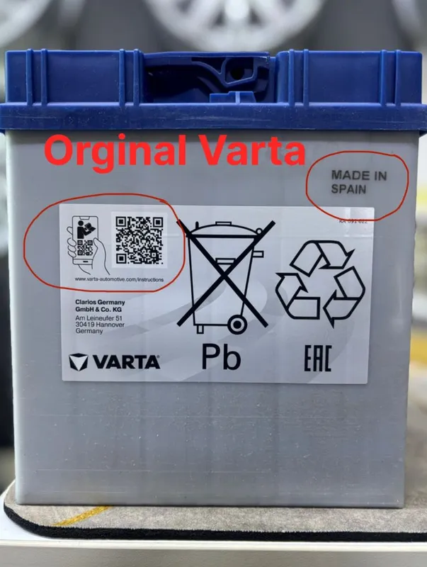 Varta Germaniya sifat Akkumulyator — фото 3