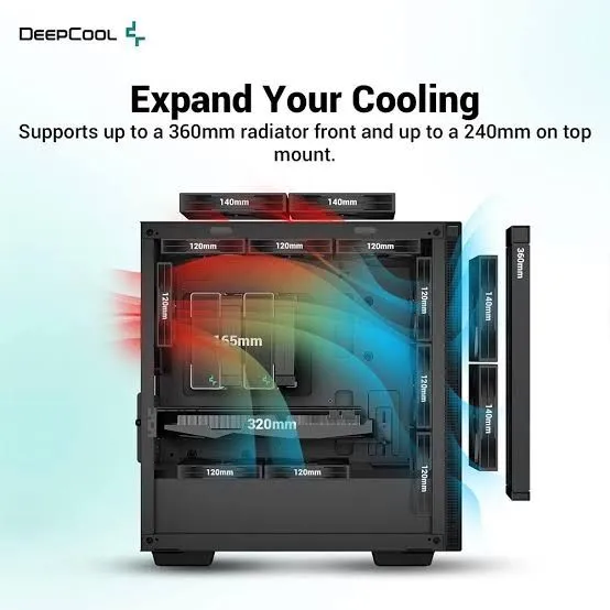 Deep Cool CH370 Black и DeepCool matrex 55 3