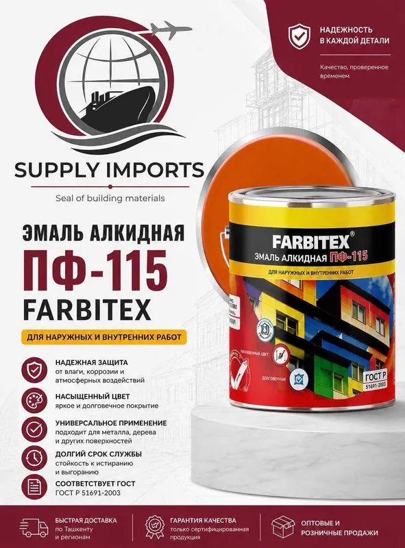 Эмаль ПФ-115+Разбовитель+краска+грунтовка+Растворитель 1