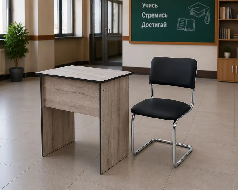 Парта и стул, одиночка. 1