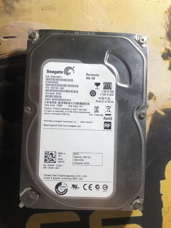 жёсткый диск HDD SEAGATE 500GB