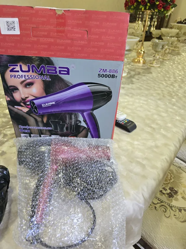 Zumba ZM-886 — Профессиональный фен для волос, 5000w — фото 2