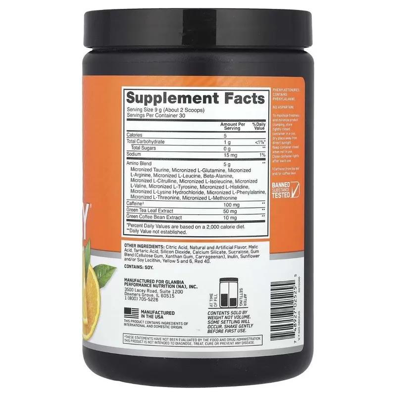 Optimum Nutrition Amino Energy 270 g Orange (AKSIYADA) — фото 1