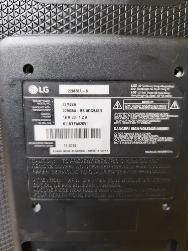 Монитор LG 22M38A 2