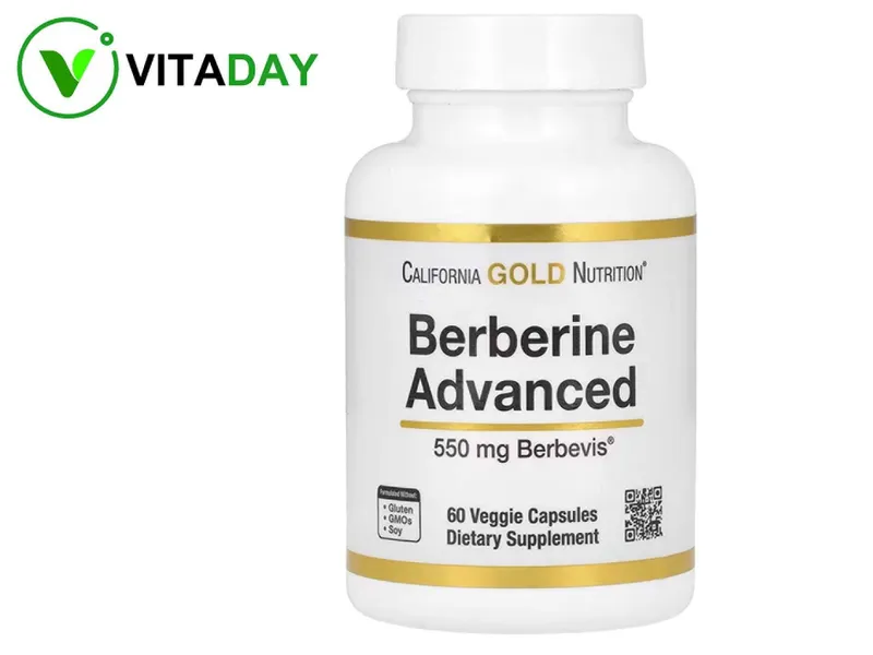 California Gold Berberine Berberin Берберин 550 mg, 60 Caps California Gold Berberine Berberin Берберин 550 mg, 60 Caps