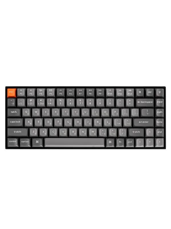 Игровая механическая клавиатура Keychron K2 MAX 84Key, K super Banana, WL/BT/USB-A, QMK, White Led, черный — фото 2