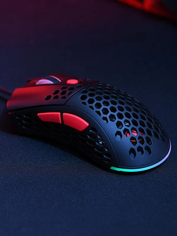 Игровая мышь 2E Gaming HyperSpeed Lite, проводная, оптическая, 6 клавиш, RGB-подсветка, чёрный — фото 5
