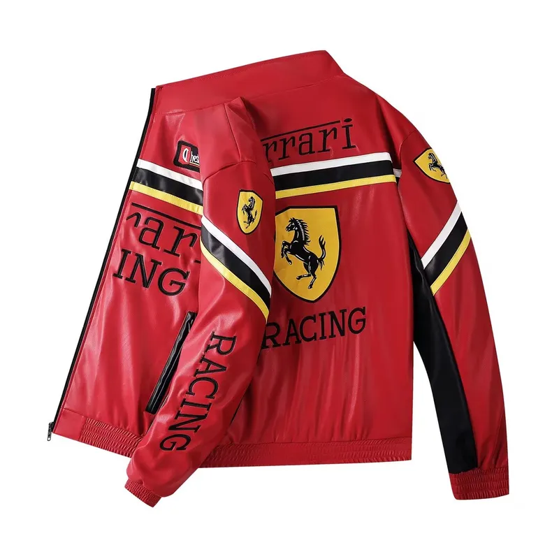 Кожаная куртка Ferrari Formula 1 / Кожанка Одежда 1 Кожаная куртка Ferrari Formula 1 / Кожанка Одежда 1