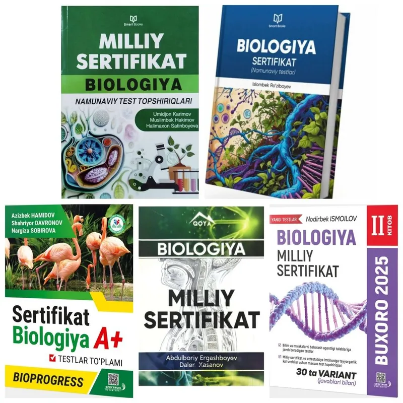 Доставка. Milliy sertifikat Biologiya namunaviy test topshiriqlari bio