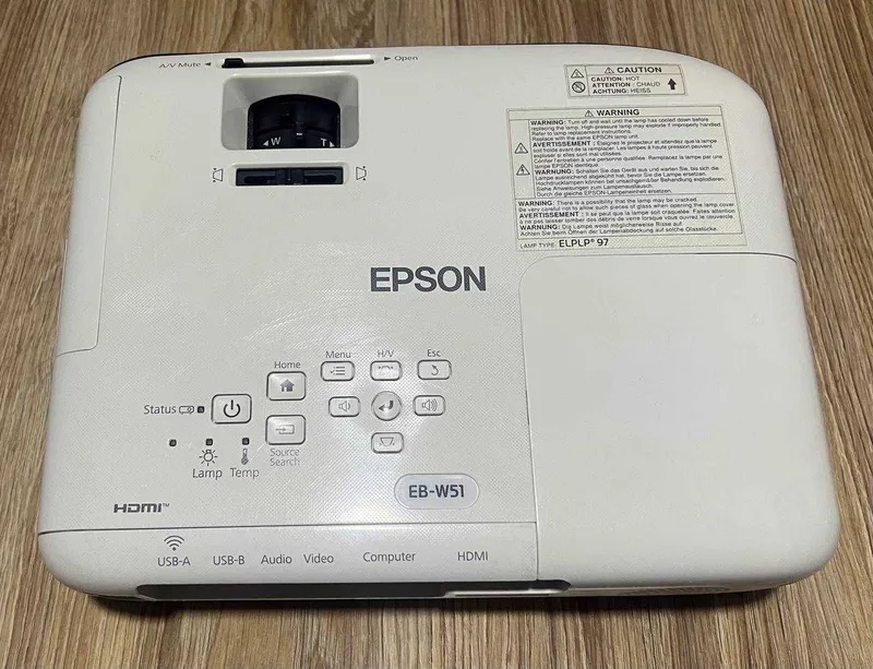Проектор Epson EB-W51, Яркость (Световой поток): 4000 люмен, как новый — фото 2