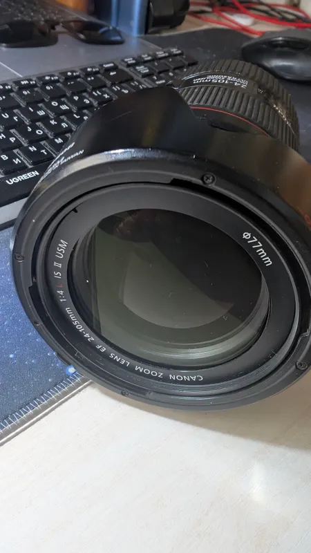 Canon EF 24-105mm f/4L IS II USM + adapter + filtr 3 Canon EF 24-105mm f/4L IS II USM + adapter + filtr 3