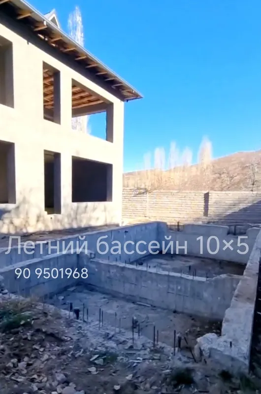 15 соток, ЧИМГАН. Продам дом, 2 бассейна, 6 комнат — фото 2