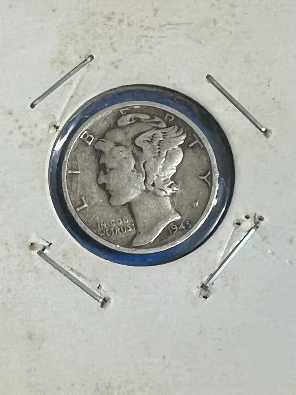 Mercury dime S серебро — фото 3