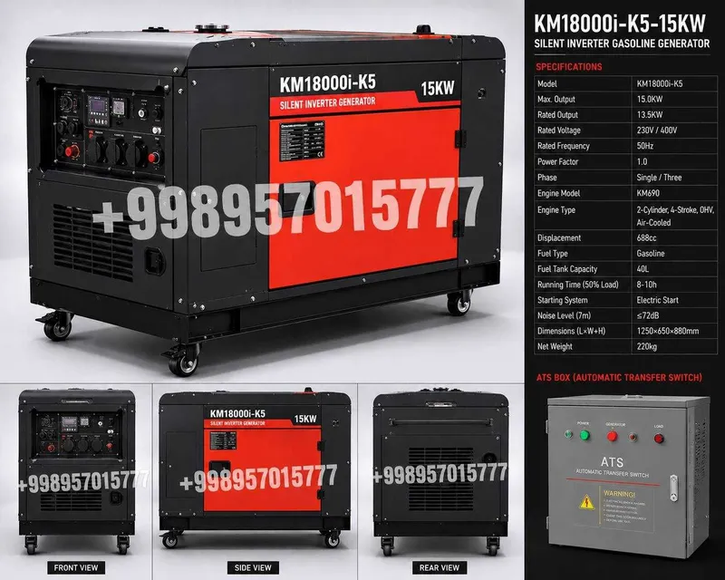 Generator Inverter Ovozsiz original | Движок Инвертер Бесшумный 3.5kWA — фото 3