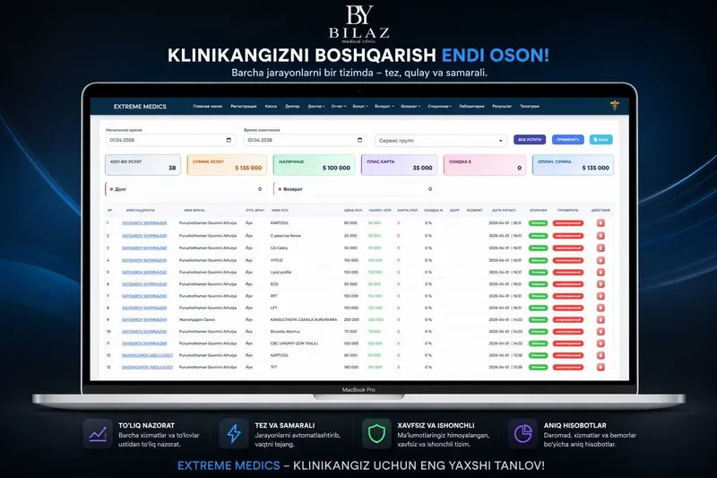 Klinika va laboratoriya uchun avtomatlashtirish tizimi — фото 3