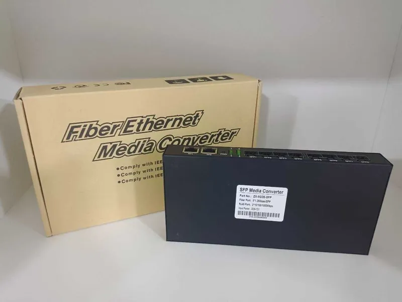 СВИЧ оптический 8x портовый SFP Switch свитч комутатор — фото 2