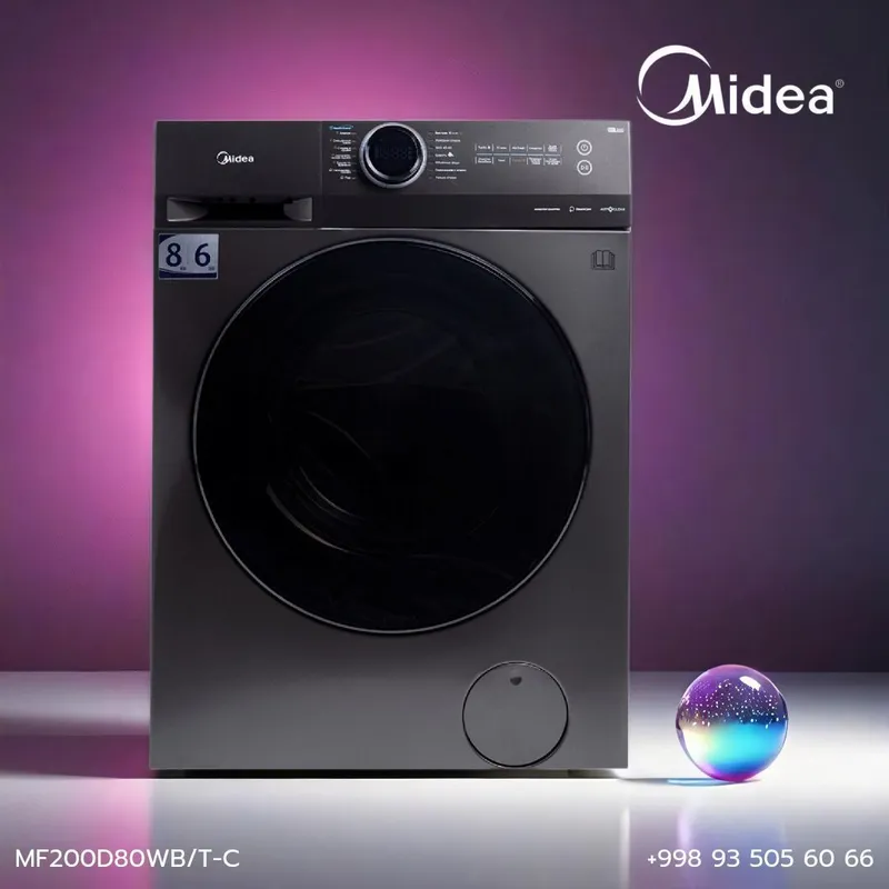 Стиральная машина Midea Inverter 8кгMF200D80WB/T-C