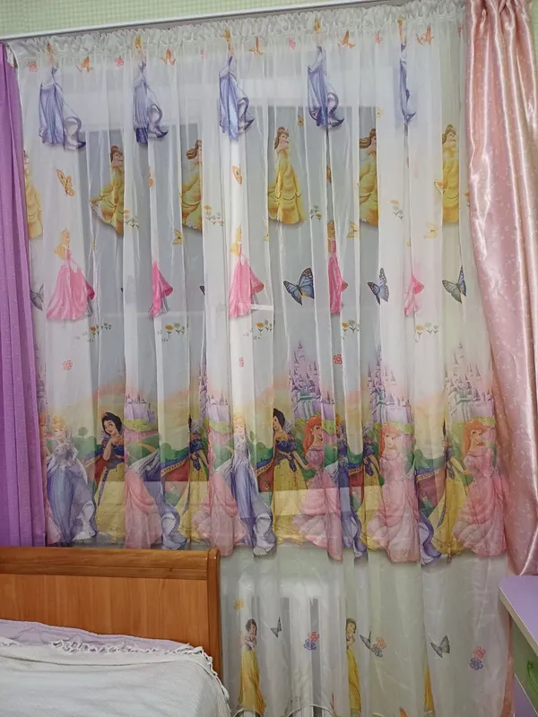 Штора белая Дисней — фото 1