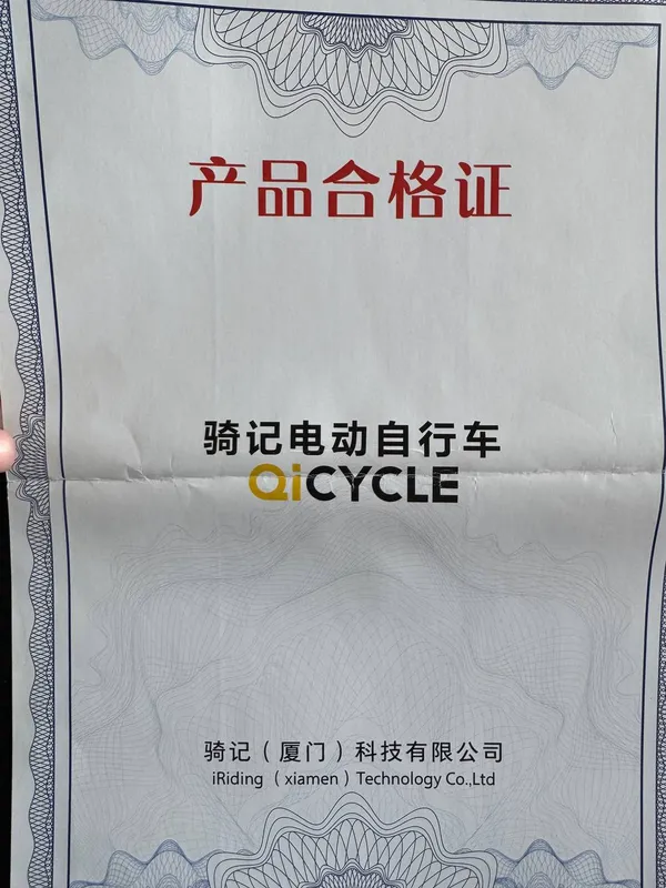 QiCYCLE TDN09Z elektr velosiped 5