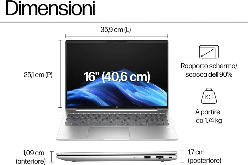 HP ProBook 4 G1i/16"/U7-255H/16G/512GB SSD/RTX3050/Win 11 Pro — фото 1