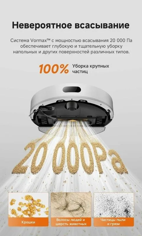 Робот-пылесос Dreame F21 Plus White — фото 3