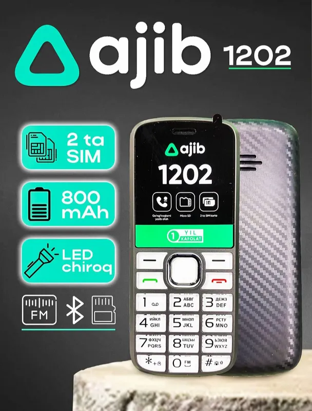 Ajib 1202 knopkali telefonlari sotiladi Ajib 1202 knopkali telefonlari sotiladi