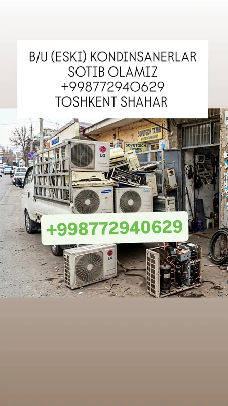 Ishlatilgan eski kondensanerlar olamiz
