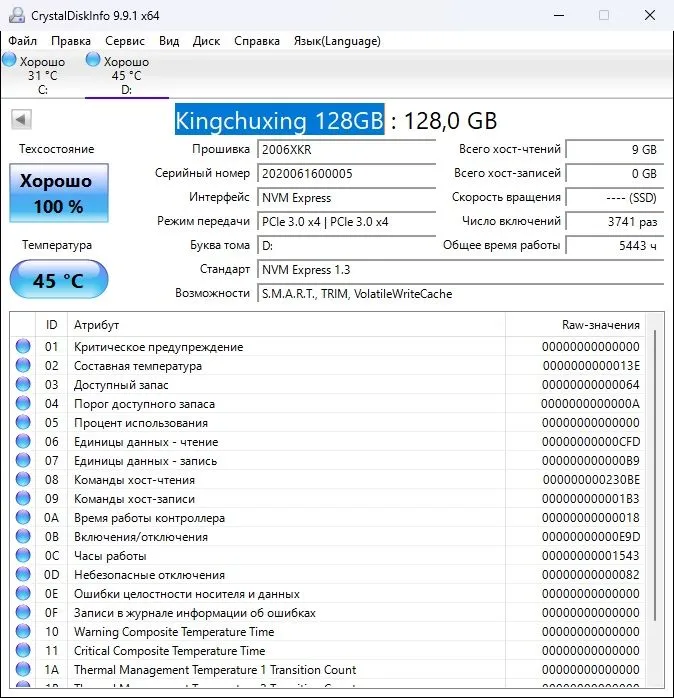 SSD M.2 NVMe 128GB Samsung - Быстрые, разного состяния, 27 штук — фото 7