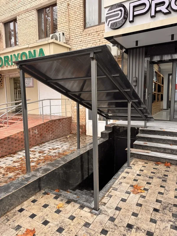 Металическое навес из лексана — фото 4