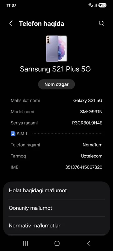 Samsung s 21 5g plus sotilad 1