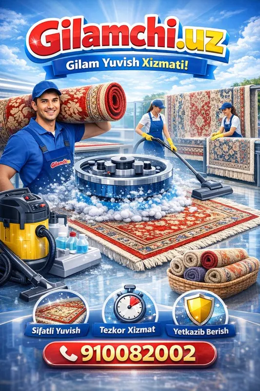 Gilam yuvish стирка ковров