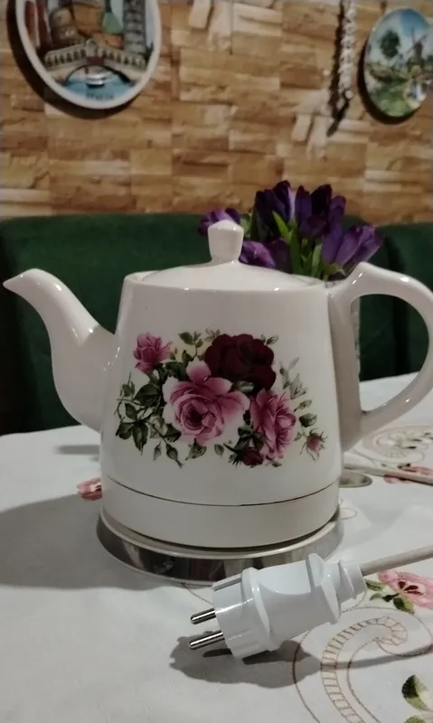 Электрический, фарфоровый чайник. .