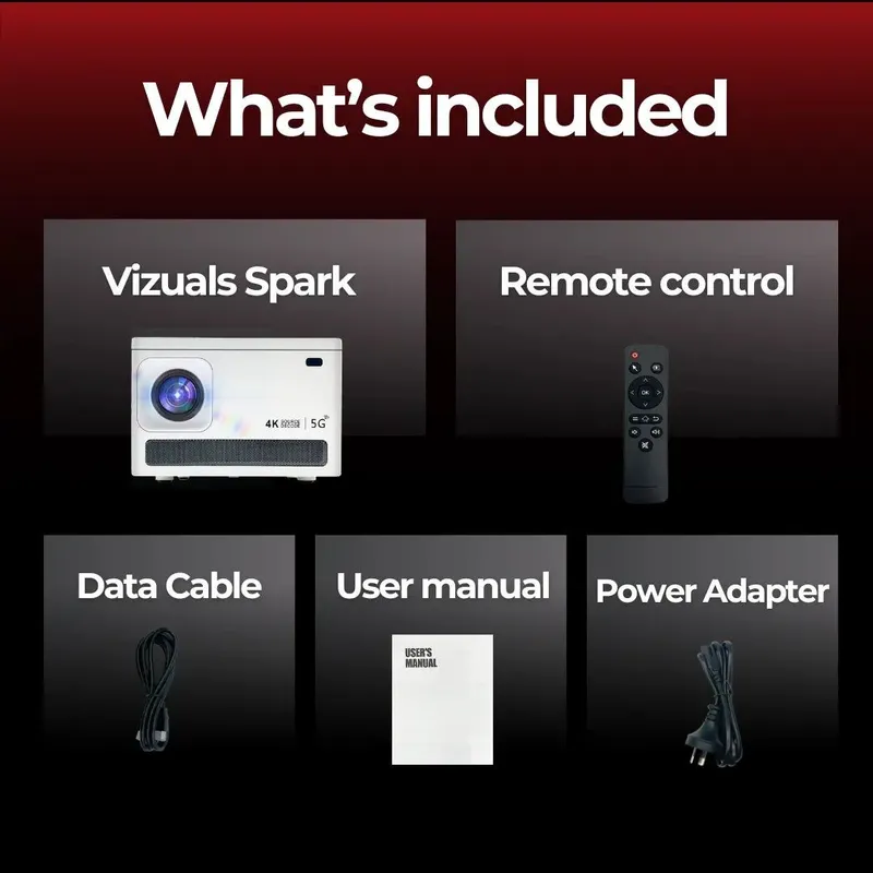 Smart Projektor 4K  + 5G Wi-Fi / Uy kinoteatri — фото 7