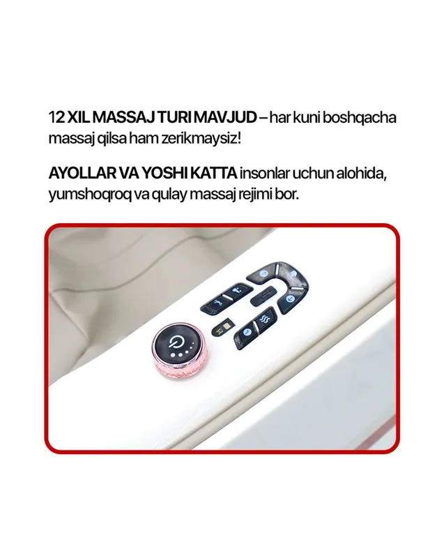 Birinchi qo’l kreslo massajyor! 2 Birinchi qo’l kreslo massajyor! 2