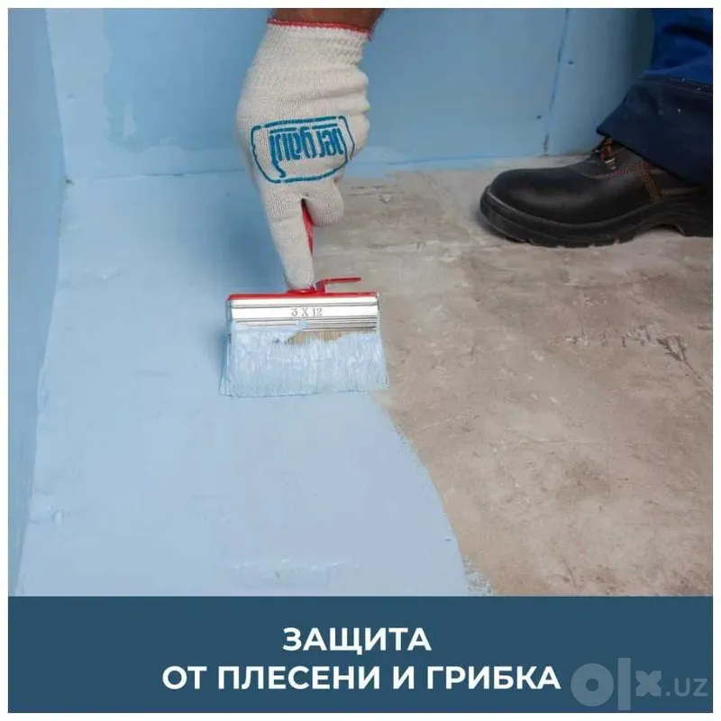 Акриловая гидроизоляция 1К, Италия, для мансарды и для ванной 7 Акриловая гидроизоляция 1К, Италия, для мансарды и для ванной 7