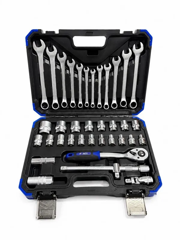 Профессиональный набор ключей и головок 37PCS YOFE в кейсе 1